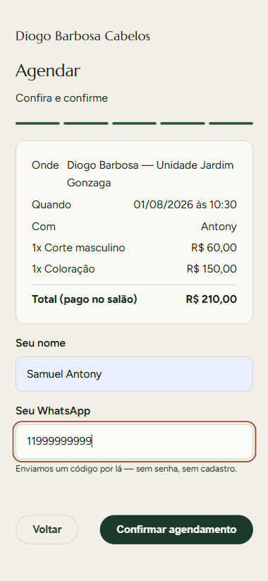 Diogo Barbosa Cabelos — Agendamento e Gestão de Salões