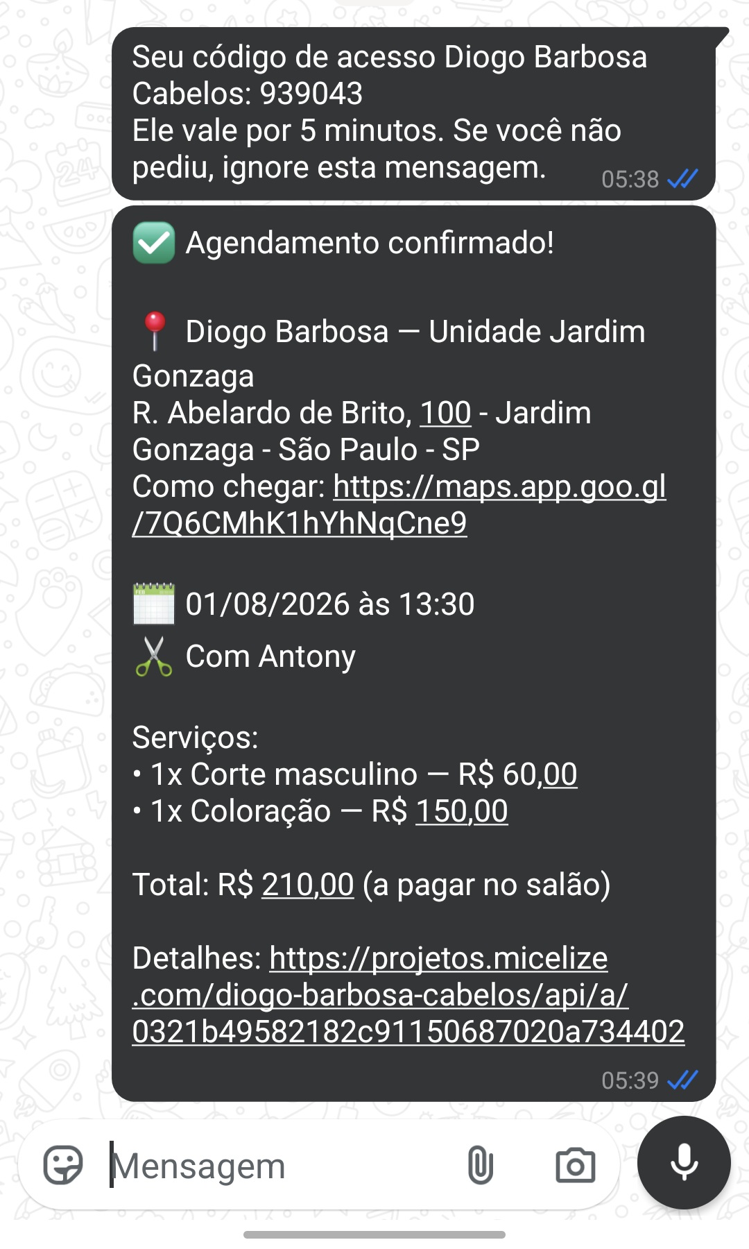 Diogo Barbosa Cabelos — Agendamento e Gestão de Salões