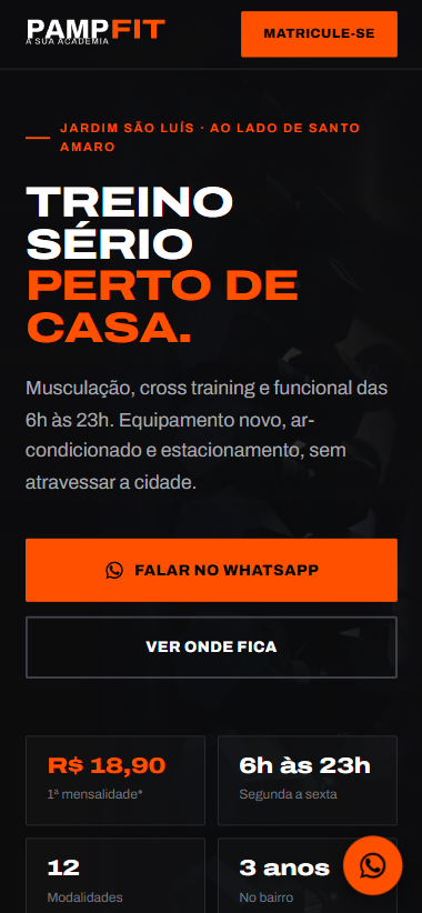 Pamp Fit — academia (Jardim São Luís)